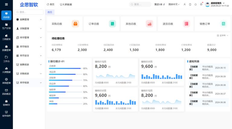 企思智软软件模块界面截图
